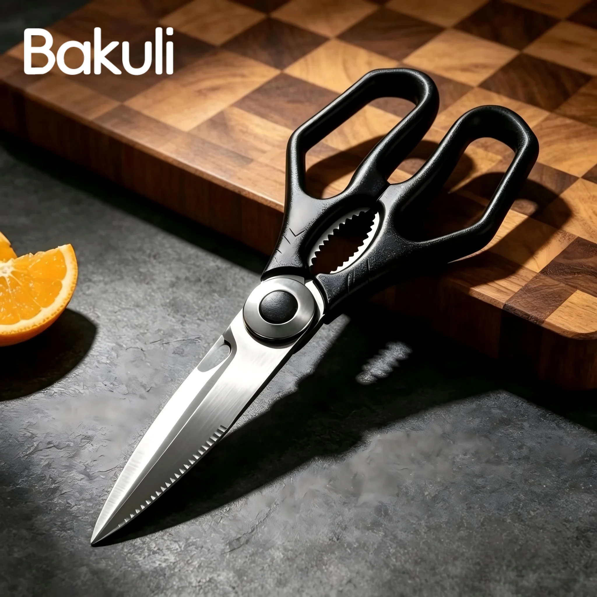 New Stainless steel Kitchen scissors Kitchen accessories for Cutting Meat and vegetables Multifunctional cooking tools for Home