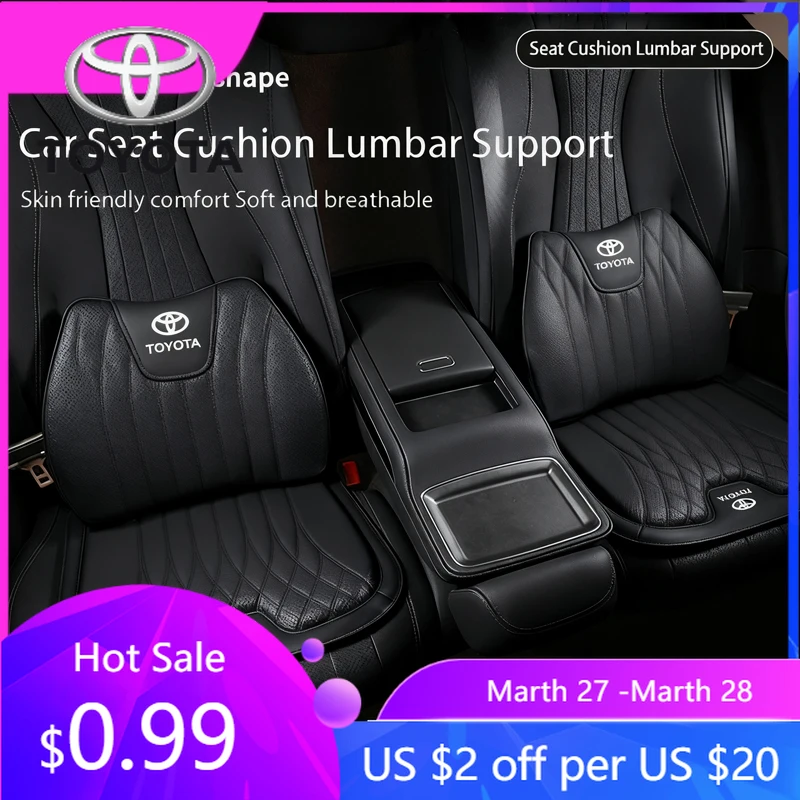 

Новинка 2026: Чехол на сиденье для автомобилей Toyota из пены с эффектом памяти, с поясничной поддержкой, для моделей Toyota 86, Mirai, Supra, Prado, Alphard, Crown, Vellfire