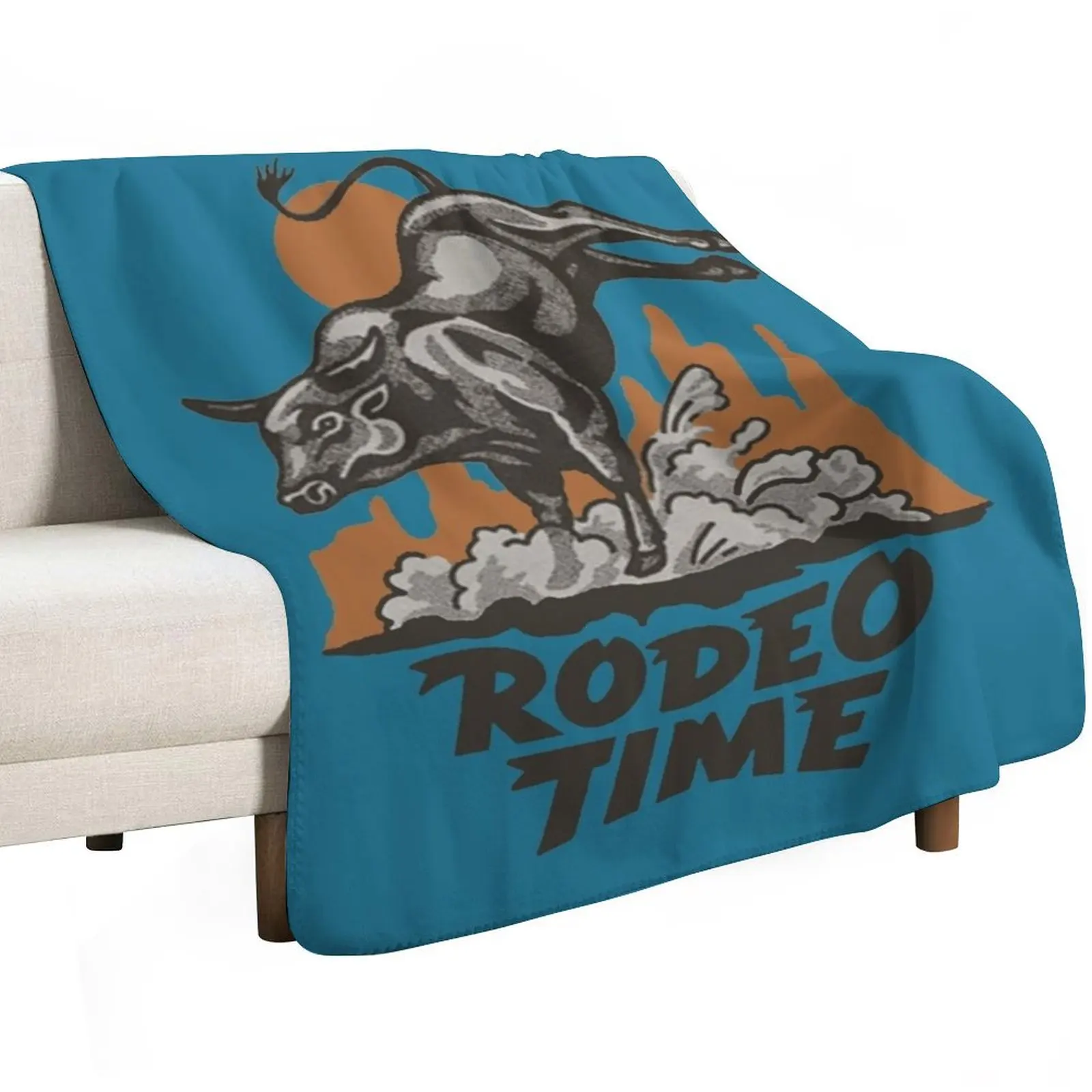 Dale Brisby : Rodeo Time Throw Blanket Comforter Giant Sofa Retros Furry Large Flannels Blankets