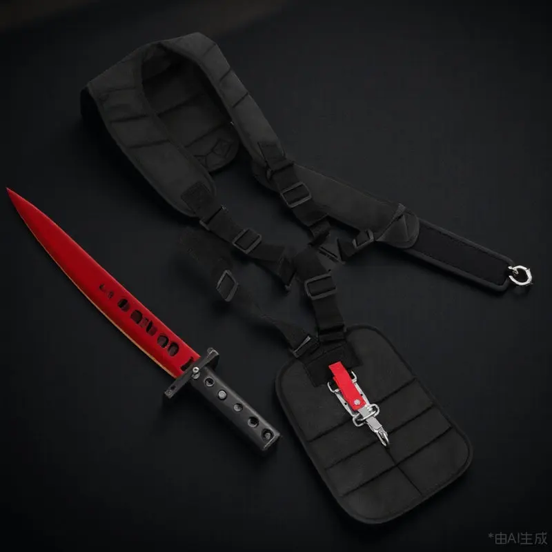Universal Trimmer Cutter Strap Double Padded Shoulder Harness Strap for Brush Cutter Pruner Effective Load Distribution and