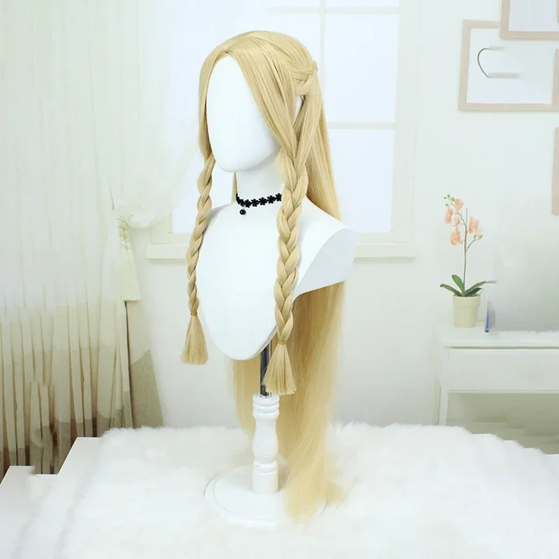Anime Delicious in Dungeon Cosplay Wig Marcille Donato Wig Women Yellow Long Hair Heat Resistant Wigs