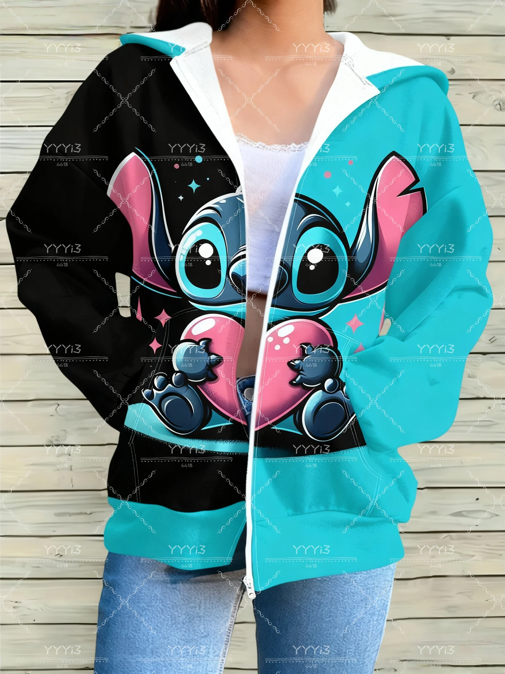 المرأة الجديدة الخريف/الشتاء 3D مطبوعة لطيف غرزة طويلة الأكمام هوديي الدافئة الكرتون أزياء مريحة هوديي الملابس