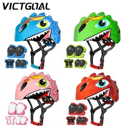 VICTGOAL Kids Cycling Helmet Pads Elbow Pads Wrist Guards Child Bicycle Protector for Balance Bike Skating Scooter Sports Safety