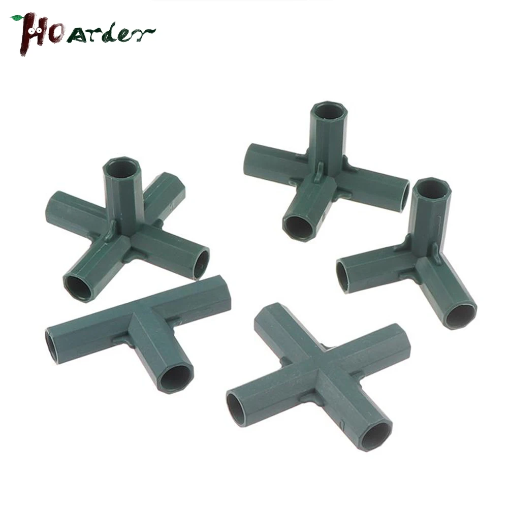 

Fitting Stable Support Heavy Duty Greenhouse Frame Building Connector Right Angle 3 4 5-way Connector Garden Tool 16mm 5 Types