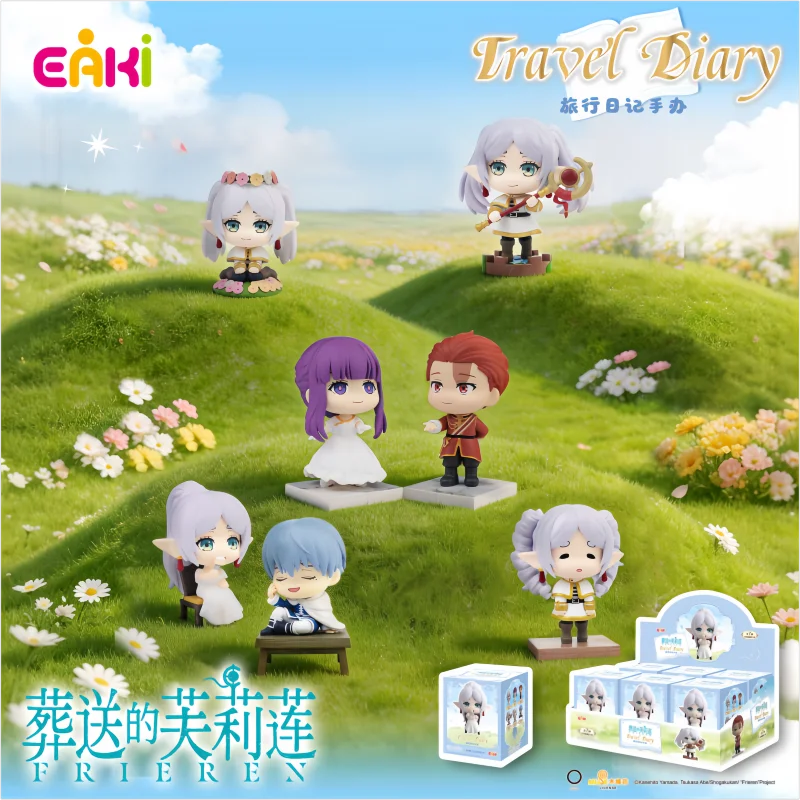 Auf Lager: Original EAKI Frieren: Beyond Journey's End Reisetagebuch-Figur Blind Box – Niedliche Sammlerfiguren, Überraschungsgeschenk-Spielzeug