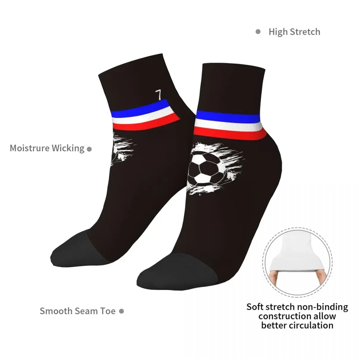 Kylian Mbappe Socks Harajuku Super Soft Stockings All Season Socks Accessories for Unisex Gifts