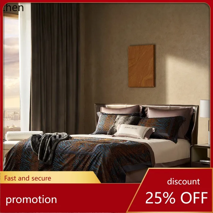 

HXL Simple Jacquard Spring-Summer Long-Staple Cotton Villa Bedroom Four-Piece Bedding Set