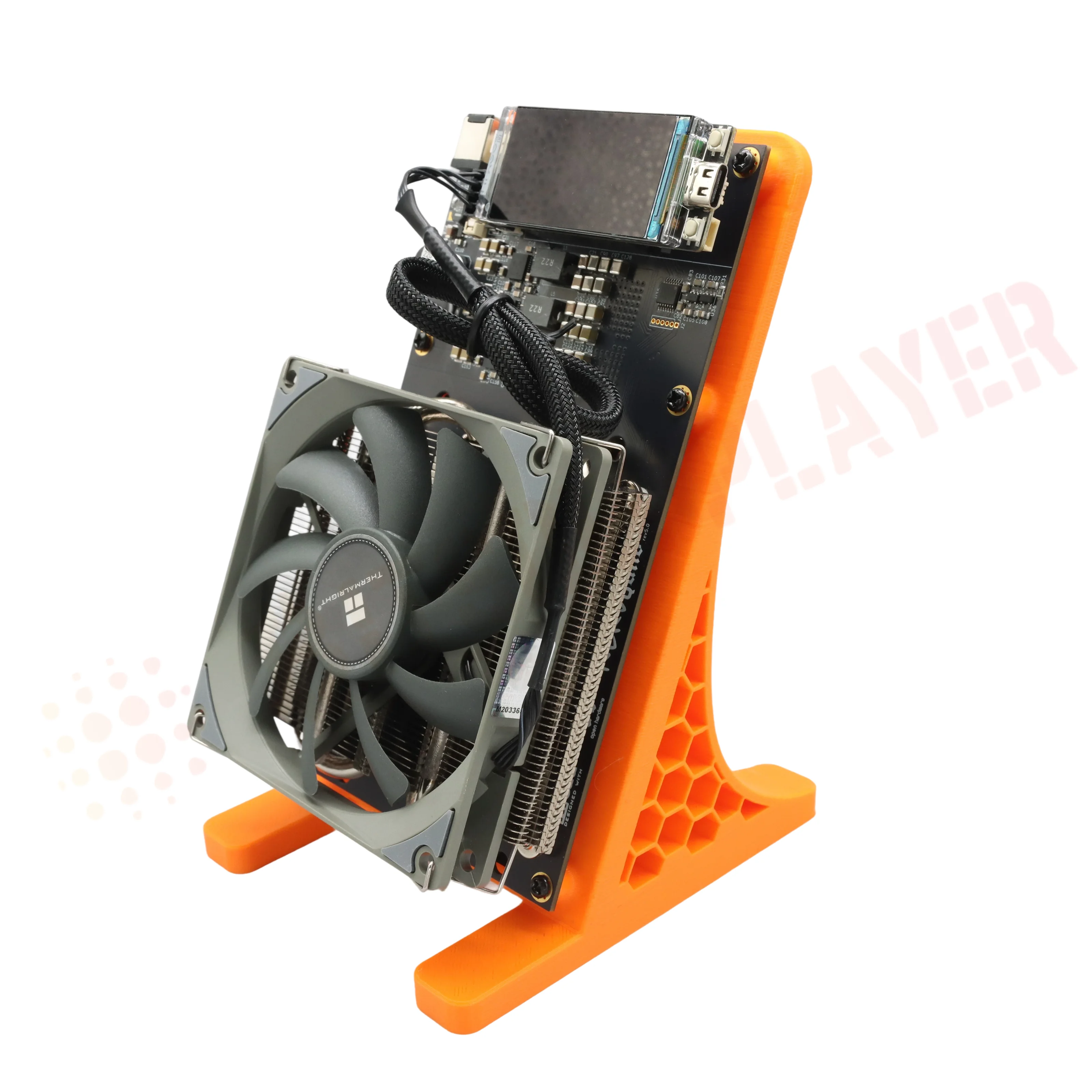 100% 新しい Bitaxe NerdQaxe++ 4.8TH/s 68W ビットコインマイナーソロ宝くじマイナー 120W 電源付き