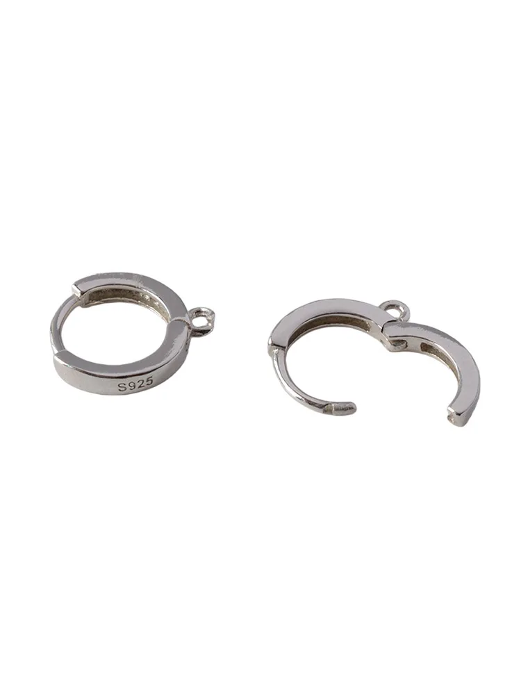 Solid 925 Sterling Silver Leverback Earring Hook Connector, snap hook for earring