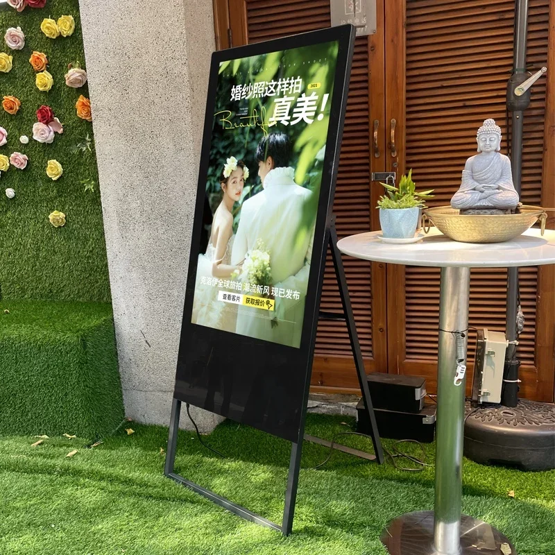 32/43/49/55 inch advertising screen portable poster 4k digital signage and displays touch android monitor for restaurant videos