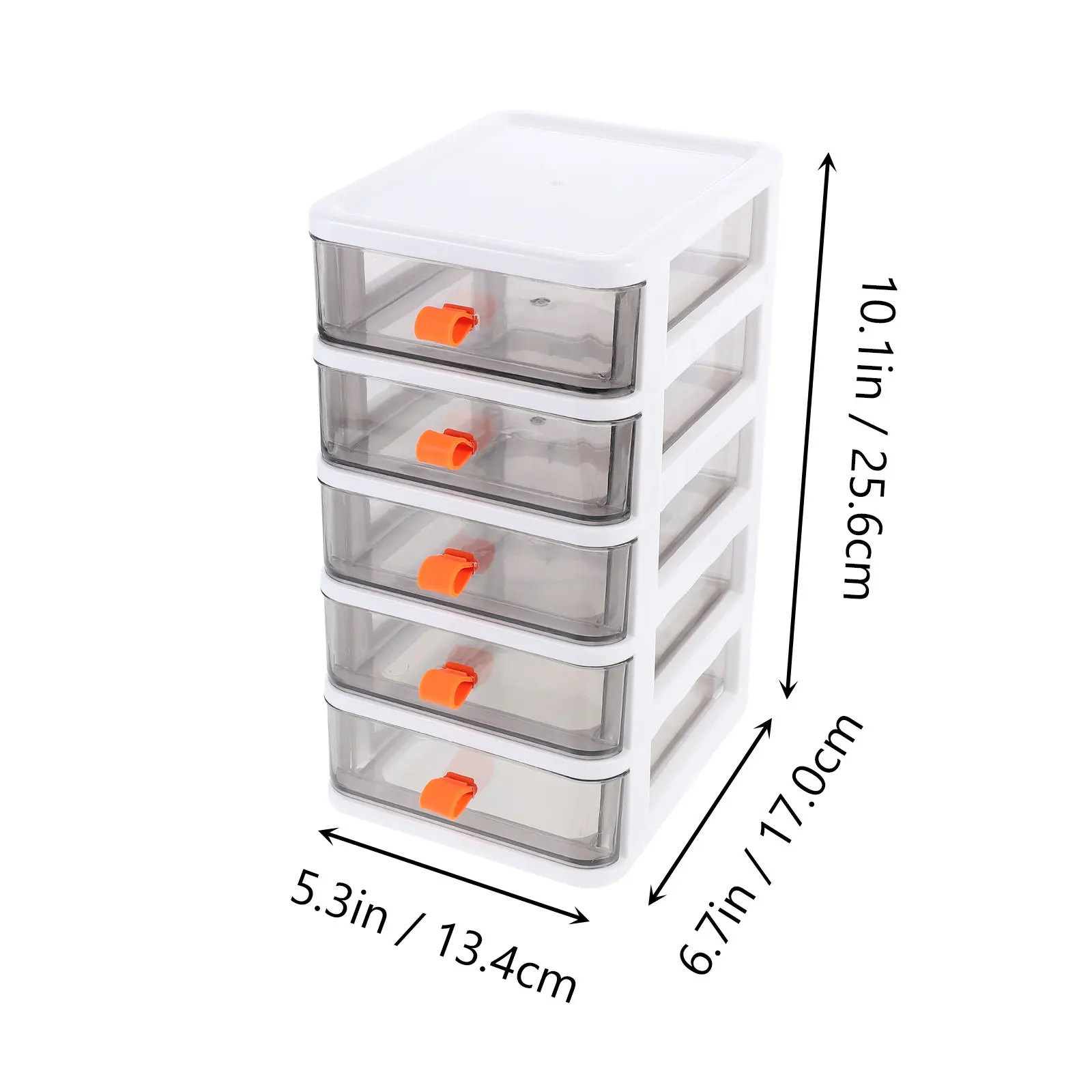1Pcs Multi-Storey Desktop Organizer Transparent Drawer Type Storage Box PP Sundries Holder Office Study Stationary Organizer