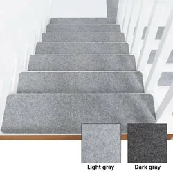 Stair Mat High Density Soft Self-Adhesive Non-Slip Floor Rugs Carpet Modern Home Decor Corner Step Rugs Safety Floor Mats Pad