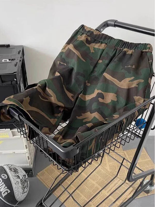 

Мужские летние спортивные шорты-бриджи в американском ретро-стиле, свободные, для активного отдыха, пляжные, молодежные, Cleanfit, длиной до колена