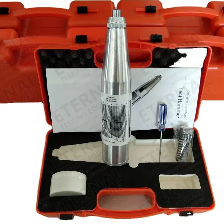 

Detect Strength Seal Dust Ring Rebound Test Hammer Hand-held Concrete Impact Testing Schmidt Hammer