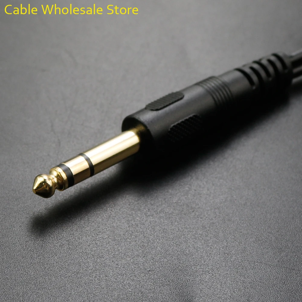 Headphone Y Splitter Extension Cable Audio Stereo Connector  (High Fidelity Sound) 6.5 Male To 2-Port 3.5 Female Transfer Line image 5