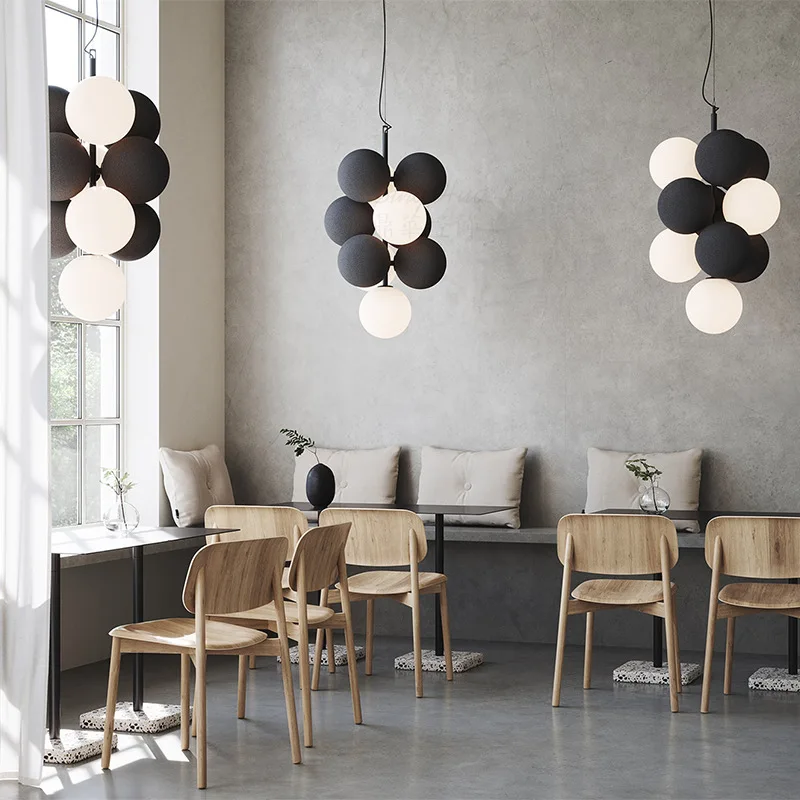 Abstracta Chandeliers Bubble balls Chandelier horizontal Fabrics design bedroom indoor kitchen dining room Designer pendant lamp