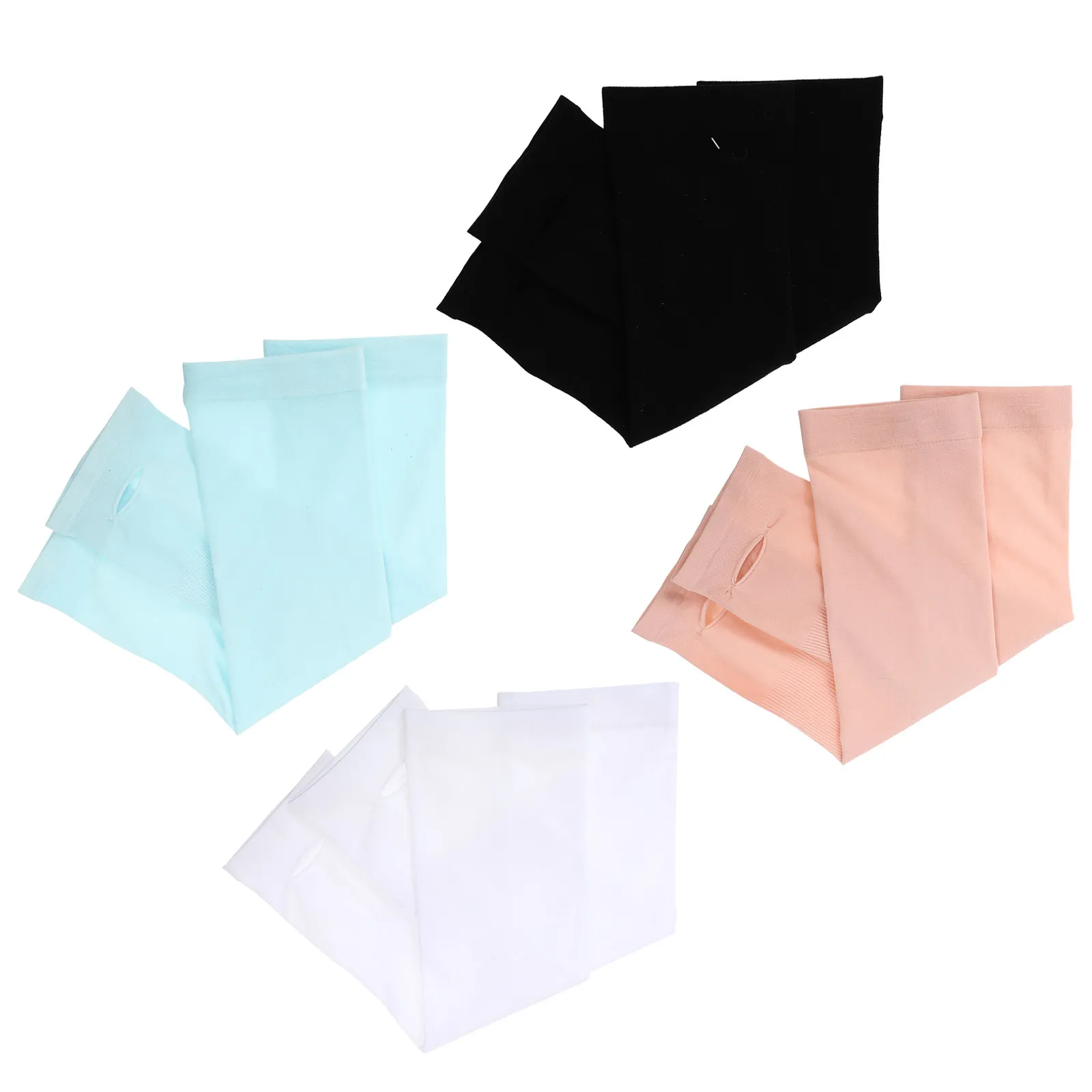 

4Pairs Kids Summer Arm Protective Sleeves Sun Protective Cooling Ice Sleeves Breathable Lightweight Outdoor Sports Coverings