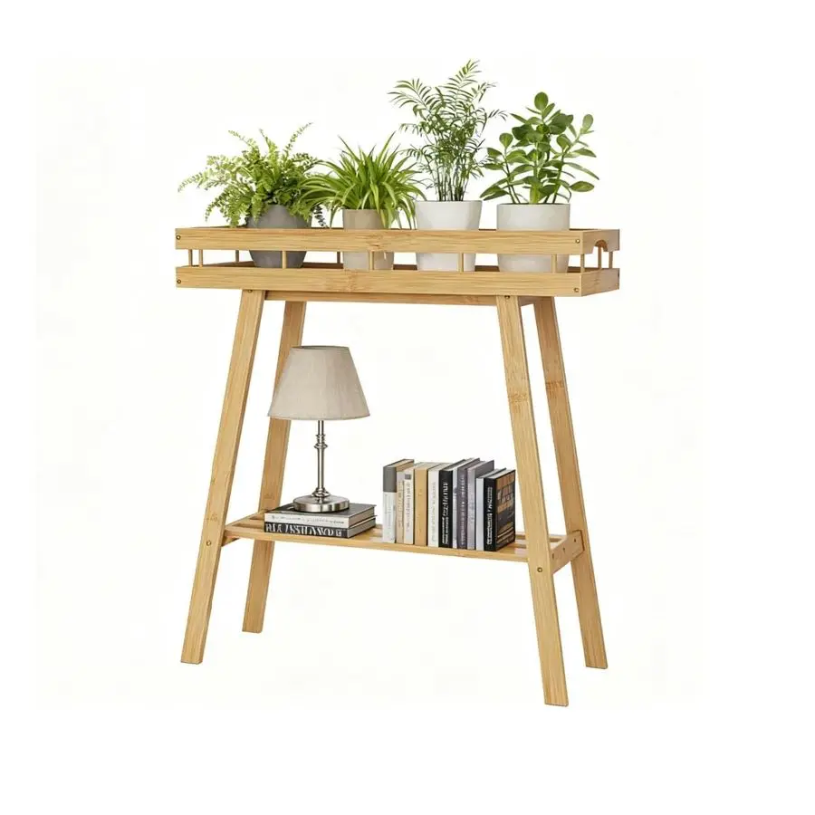 Bamboo Plant Stand …