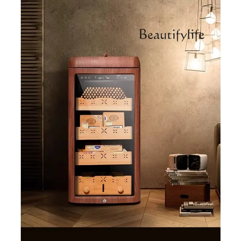 

J SS Cigar Cabinet Constant Temperature And Humidity Red Wine Cigar Integrated Cabinet Cedar Wood Cold Storage Moisturizing Box