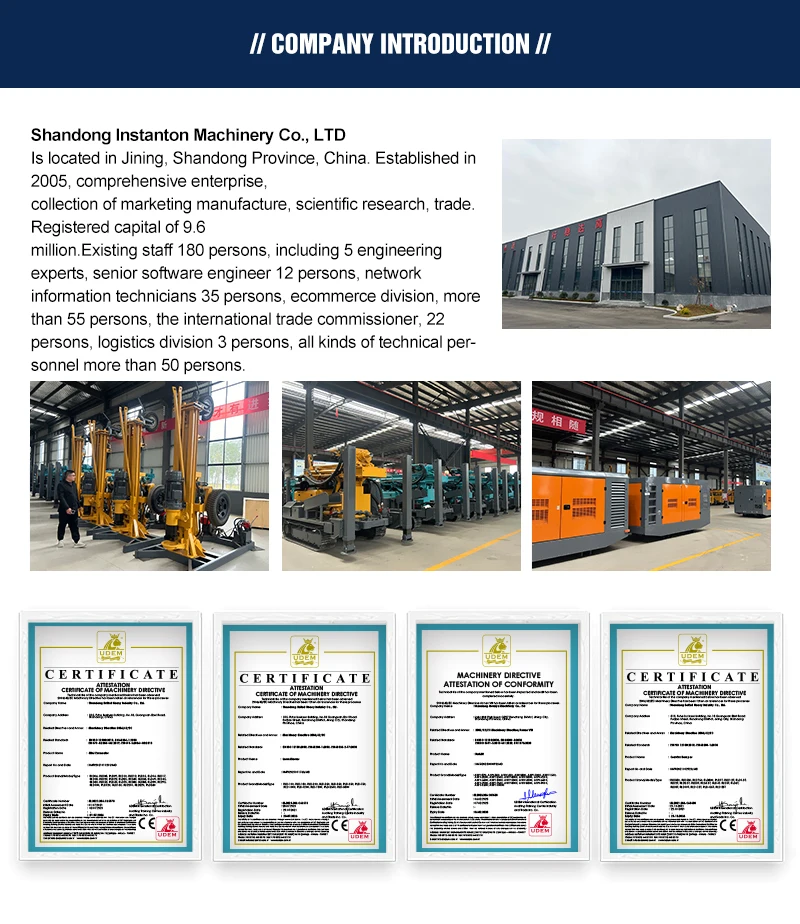 Maßgefertigte chinesische Raupen-Wasserbohranlage mit Dieselmotorantrieb, pneumatische DTH-Bohrmaschine für Wasserbohrungen. – Detail 11