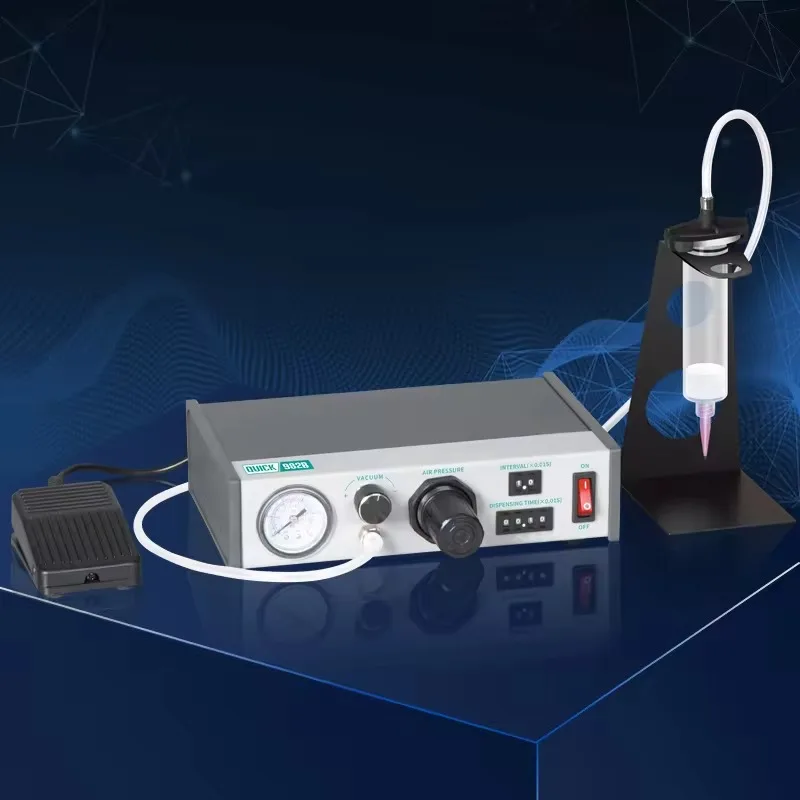 Dispensador de fluxo de solda tlf quick 982b, venda barata com controle manual/pedel, dispensador automático de alta precisão