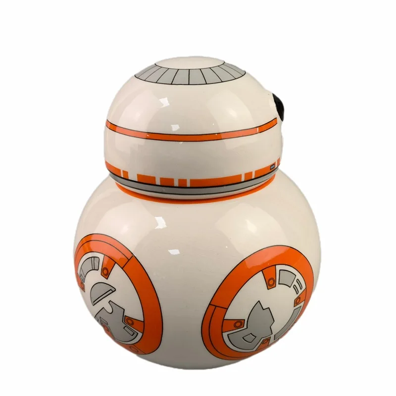 スターウォーズロボットセラミックマグ、蓋付き、3Dコーヒーマグ、スターウォーズ、BB-8