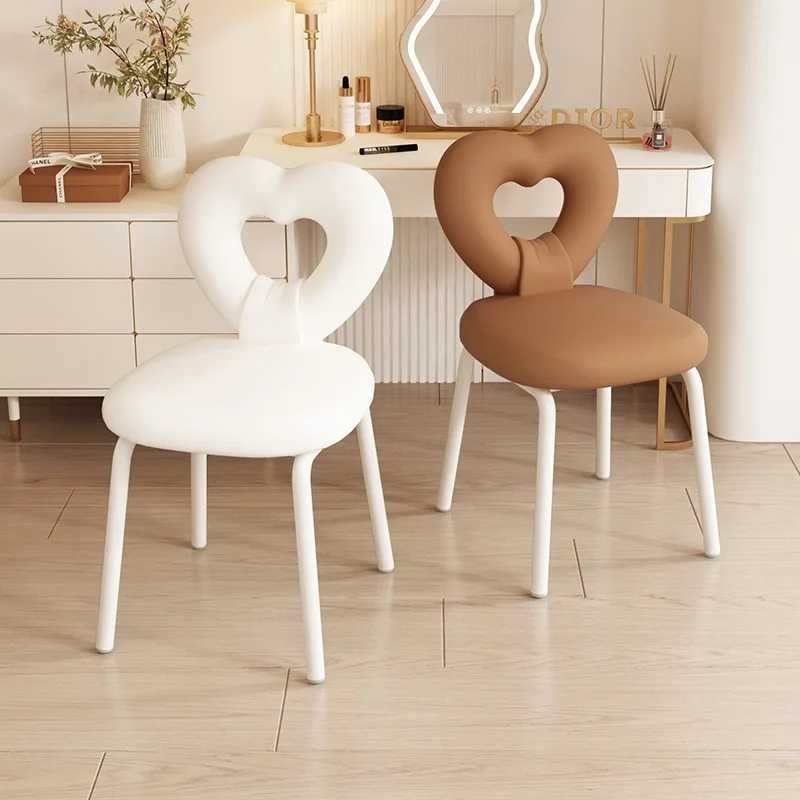 Faux Leather Dining Chairs White Restaurant Rotate Modern Accent Kitchen Chair Lounge Pink Nordic Sillas Comedor Home Furniture