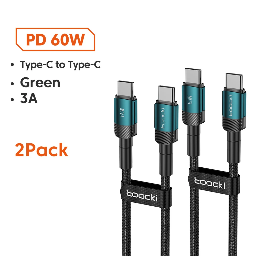 Toocki 100W Type C naar USB C-kabel PD 3.0 snel opladen 4.0 Snel opladen Type C naar Type C voor Macbook Samsung Xiaomi - afbeelding 1