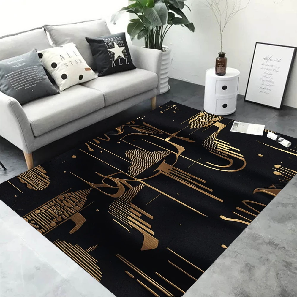 

3D Chip Circuit Board Area Rug – Non-Slip Carpet for Living Room, Bedroom & Playroom, Game-Themed Floor Mat Home Decor