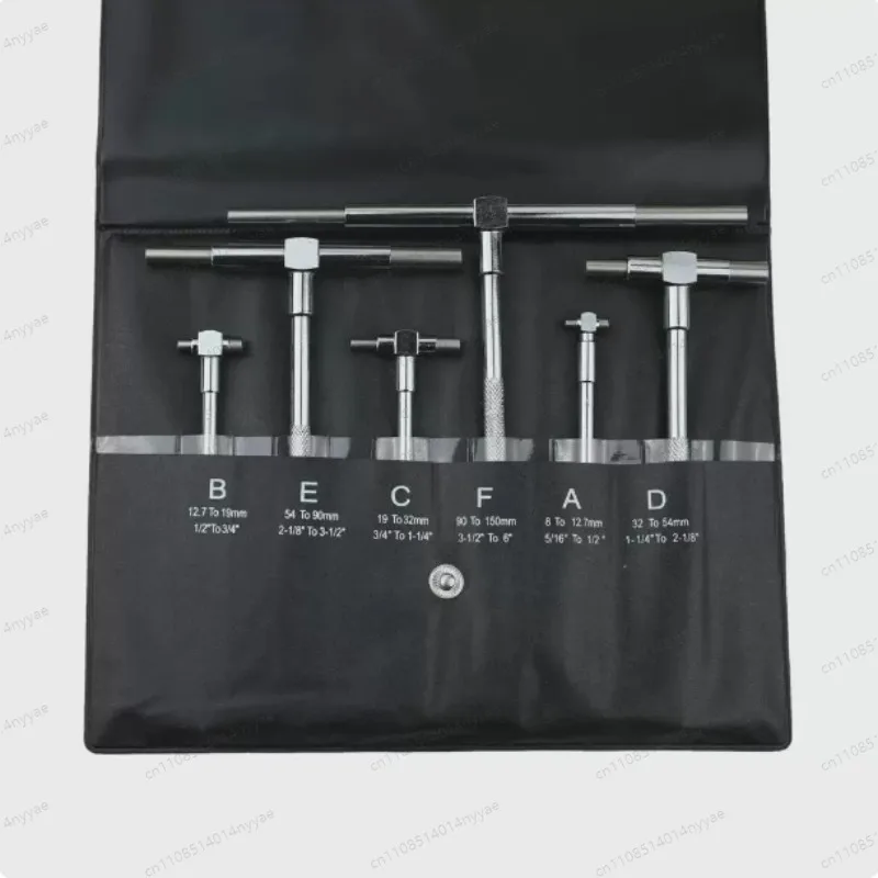 4pcs Set Small Hole Gauge Telescoping Gauges Set Full Ball Type Gauge .125 - .5' 4 Pc Full-Ball Small Bore Hole Precision Gage