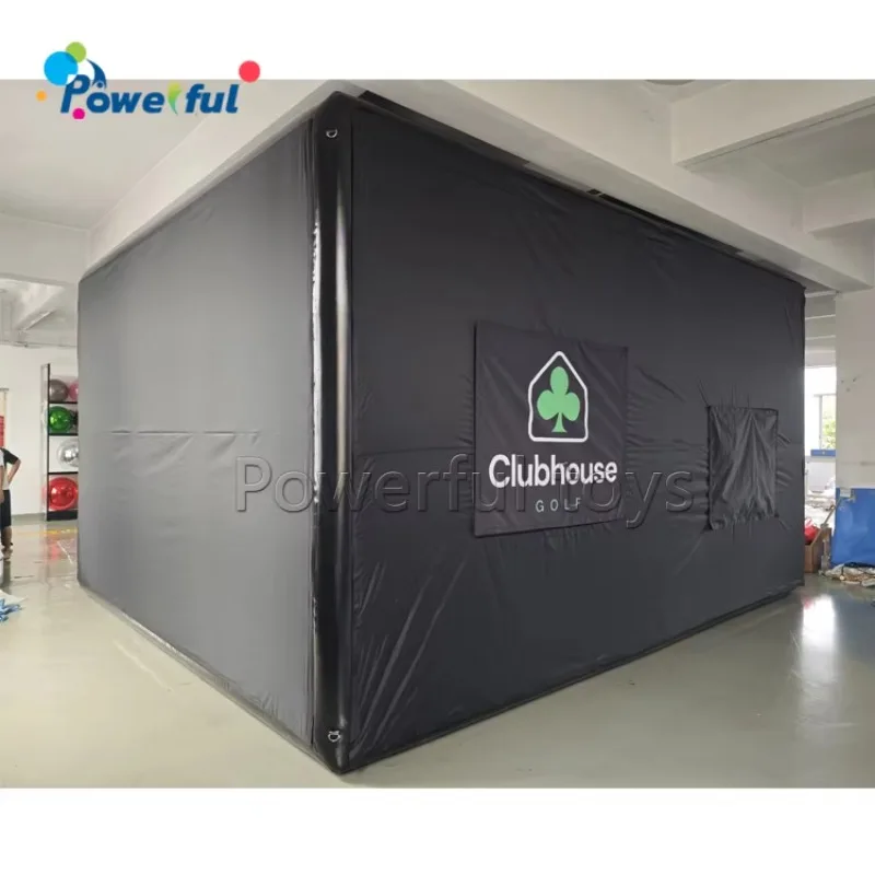 

Inflatable Golf Simulator Enclosure Tent Sports Event Portable Inflatable Golf Shooting Marquee With Screen for Sale
