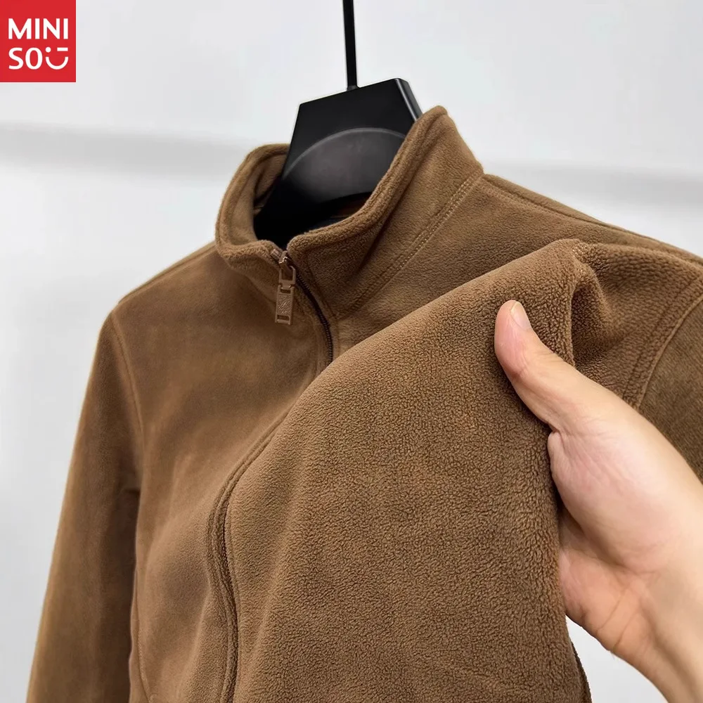 الخريف والشتاء الرجال الوقوف طوق سستة سترة سترة الخريف والشتاء الرجال سميكة الدافئة الصوف بلون سترة #2