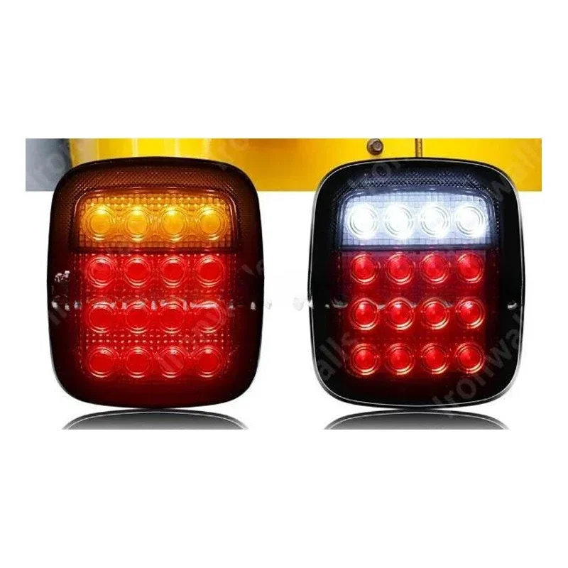 Three-color tail lights Smoke color Car lights Truck Truck Bus Trailer tail lights