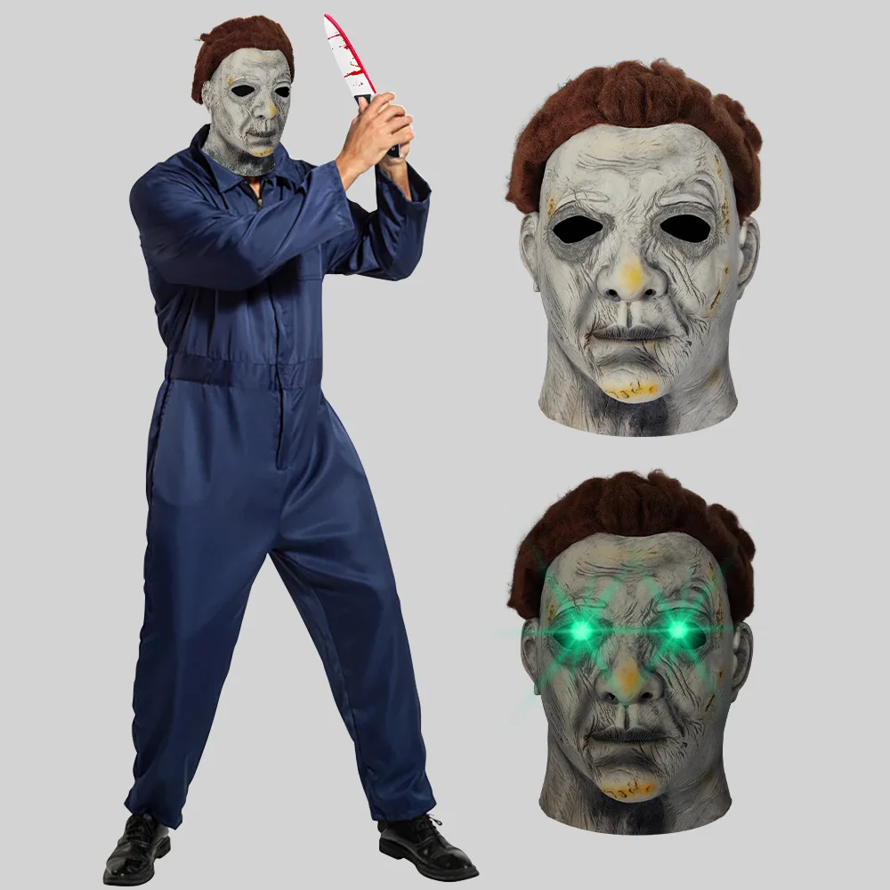 Michael Myers Mask 1978 Halloween Movie Latex Mask Realistic Horror Mask Scary Cosplay Mask Costume Party Mask
