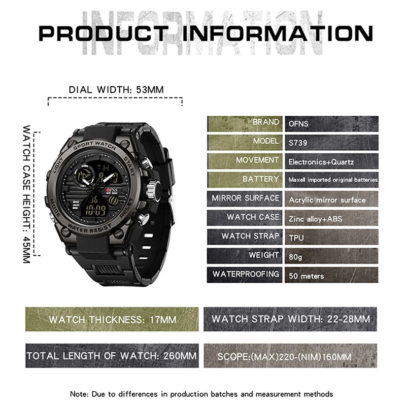Top Brand New Arrival G Style Men Digital Watch Date Military Army Sports Waterproof Electronic Wristwatch Mens Clock Shockproof