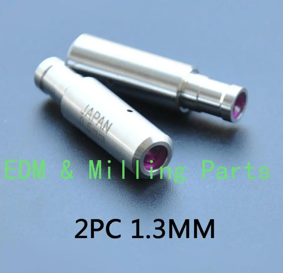 

2PCS CNC 1.3MM Wire Cut Ruby Ceramic Electrode Guide Fit EDM Drilling Machine Parts For EDM Wire Cut Mill Part