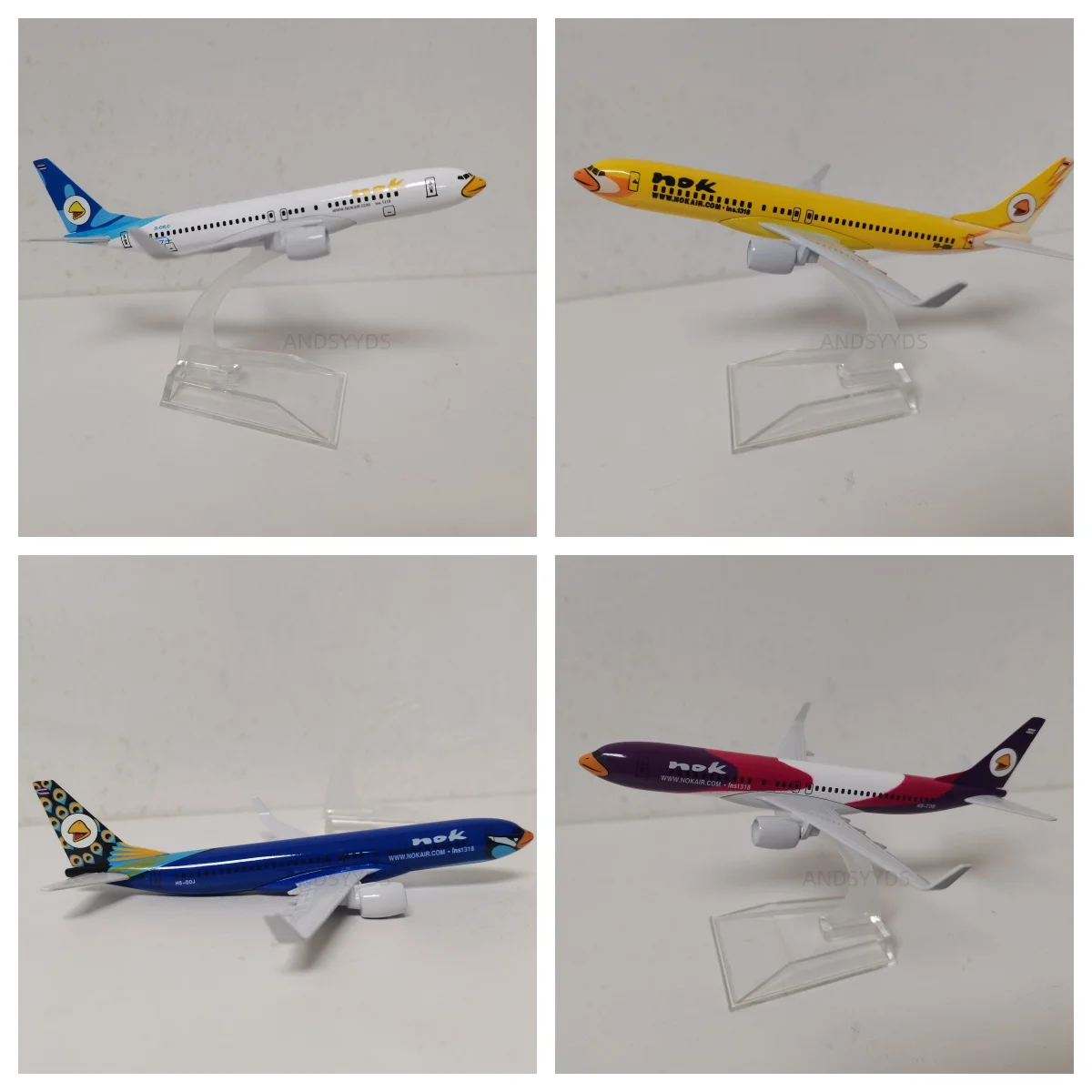 

16 см масштаб самолета 1/400 металлический самолет B737 Таиланд Nok серии литой под давлением самолет реплика игрушки для мальчиков подарочная коллекция дисплей