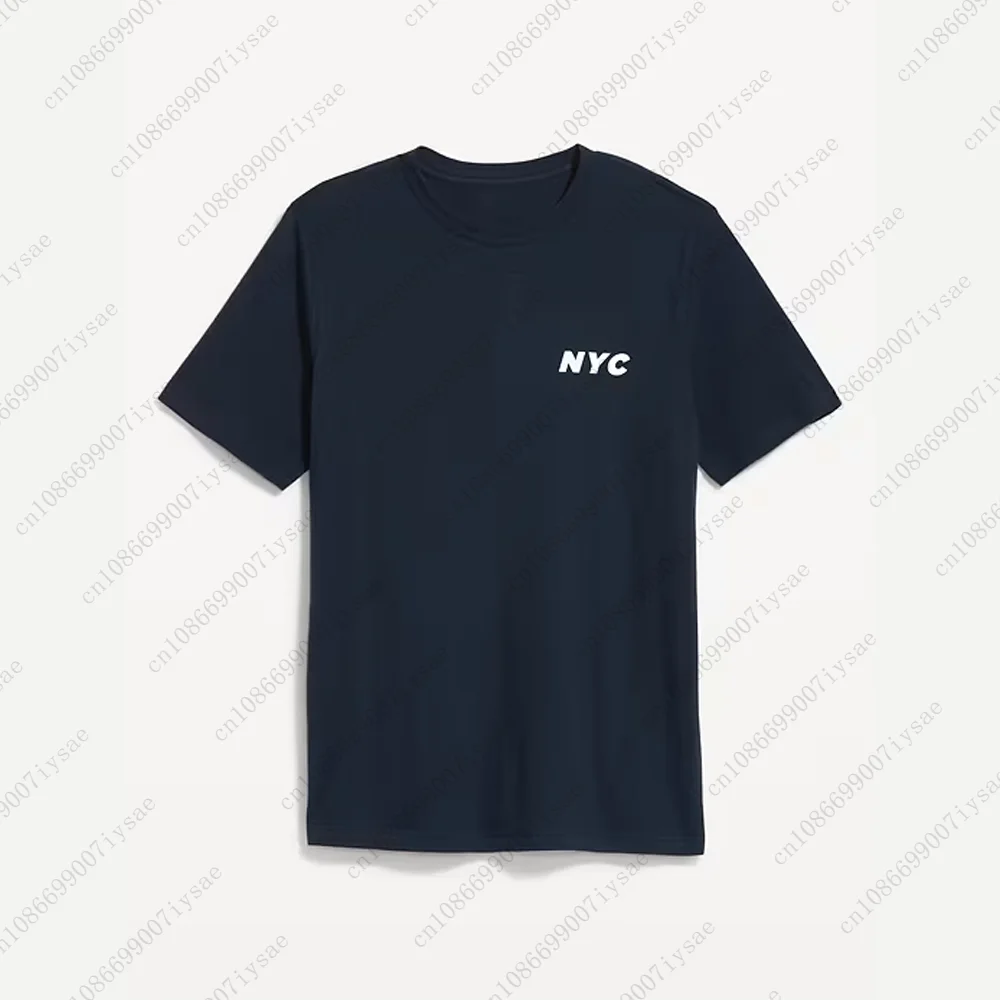 

2024 Hot Selling Simple New York Letter Design T-shirt Oversized Short Sleeve Casual Unisex Day-wear Tops For Adult&Kids Clothes
