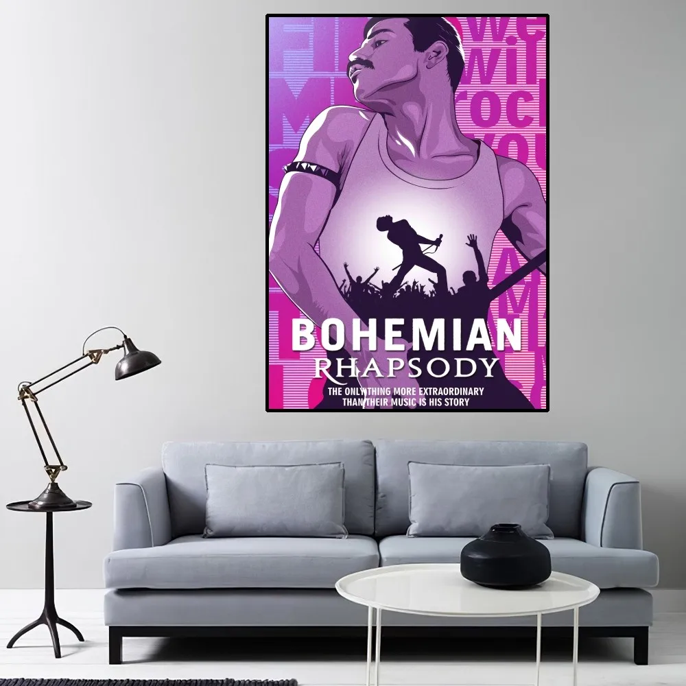 Classic British Rock Band Queen Poster Home Room Decor Aesthetic Art Wall Painting Stickers