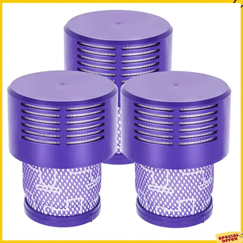 A24P 6 عبوات من فلاتر HEPA البديلة V10 لـ Dyson V10 SV12، رقم الجزء. 969082-01، قابل للغسل وإعادة الاستخدام