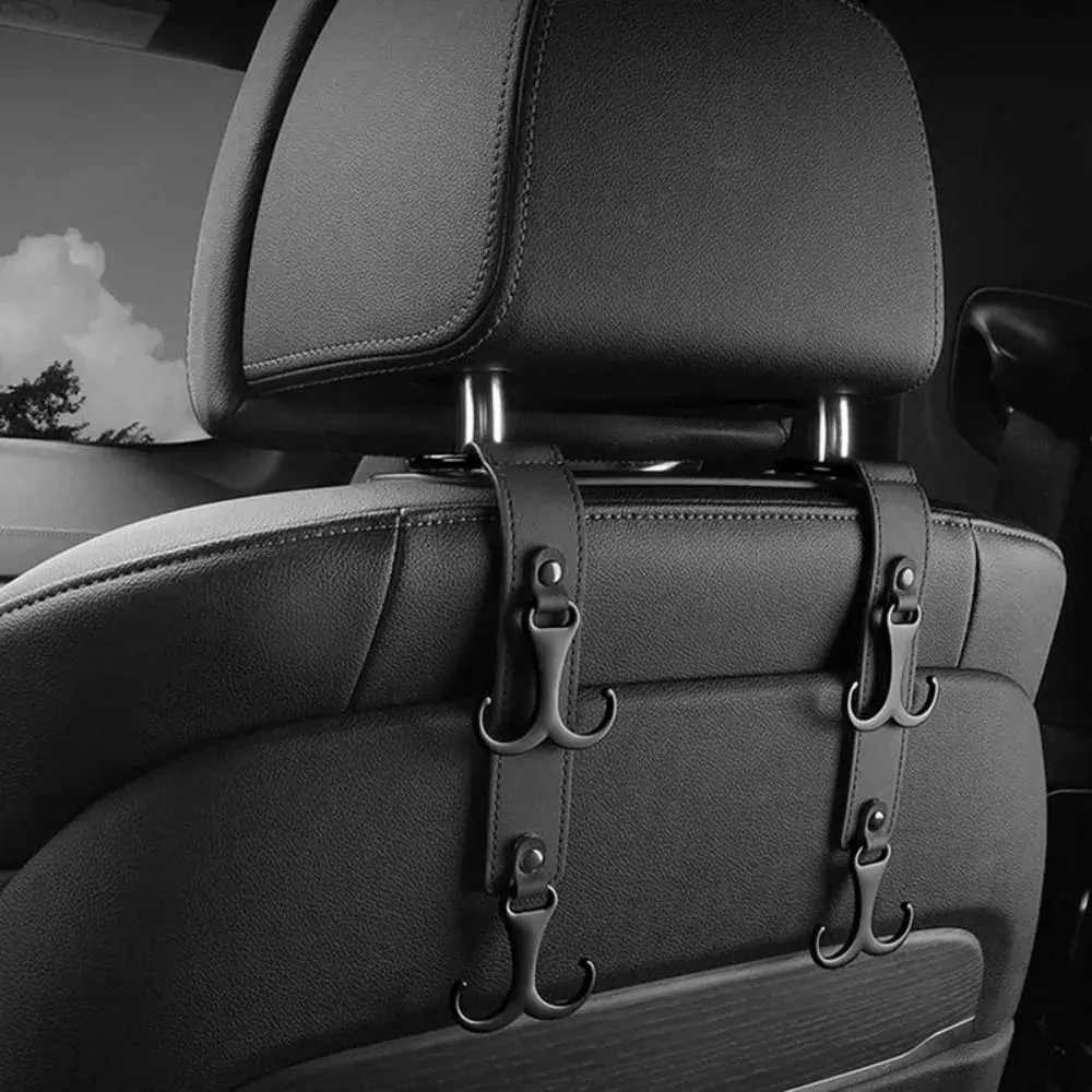 

Новый кожаный крючок для подголовника автомобильного сиденья из микрофибры, замшевые подвесные крючки из цинкового сплава, многофункциональные аксессуары для салона автомобиля, авто