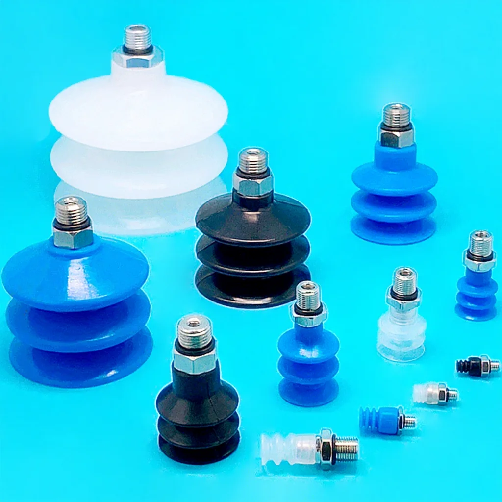 10PCS Pneumatic Vacuum Sucker FG Series with Fittings M5/G1/8 /G1/4 Silicone Suction Cup Injection Molding Machine Accessories