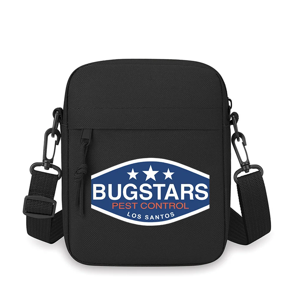 BugStars Pest Control Los Santos stars Men Crossbody Bag Single Shoulder Women Cartoon Anime Film Printing Design Unisex