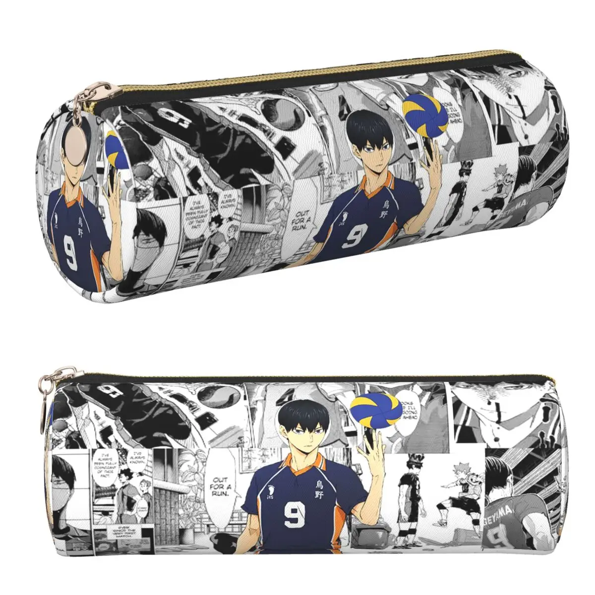 Anime Haikyuu Pencil Case Pencil Pouch Stationery Supplies Large Capacity Pen Box Pencil Bag for Kids School