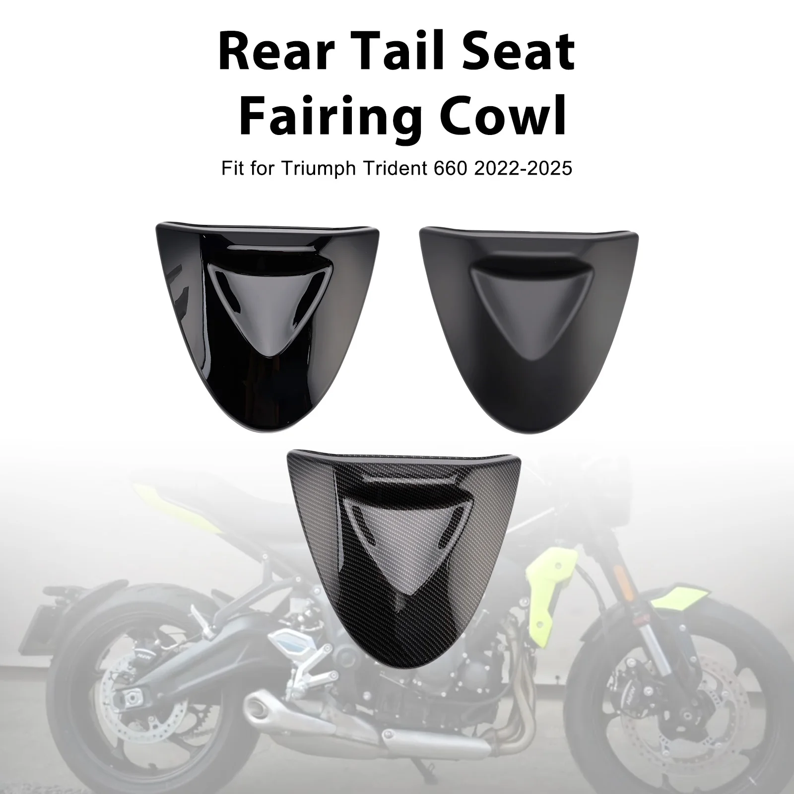 Topteng Rear Tail Seat Fairing Cowl Cover For Trident 660 2022-2025 2023 2024