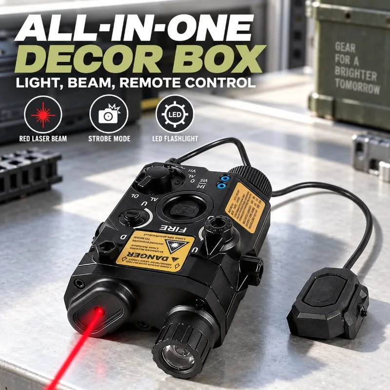 High Toughness Alloy PEQ15 Model Ornament Part, All‑in‑one Lighting Accessory with Beam Indicator and Remote Switch