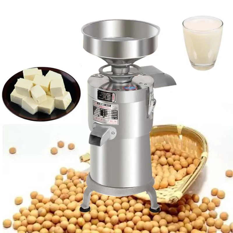 Commercial Grade Tofu Processing Machine, Automatic Fresh Ground Slurry Residue Separation Soybean Grinder High Power For Cateri