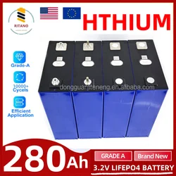 10000+ Cycle HTHIUM 3.2V 280ah 314ah Lithium ilon Batteries cell akku LFP Phosphate Battery For Solar Energy Storage System