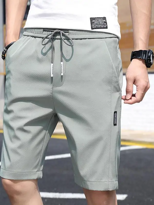 

Мужские шорты Pierre Cardin из ледяного шелка, повседневные, летние, пляжные, быстросохнущие, спортивные, свободного кроя, прямые, со средней посадкой на талии