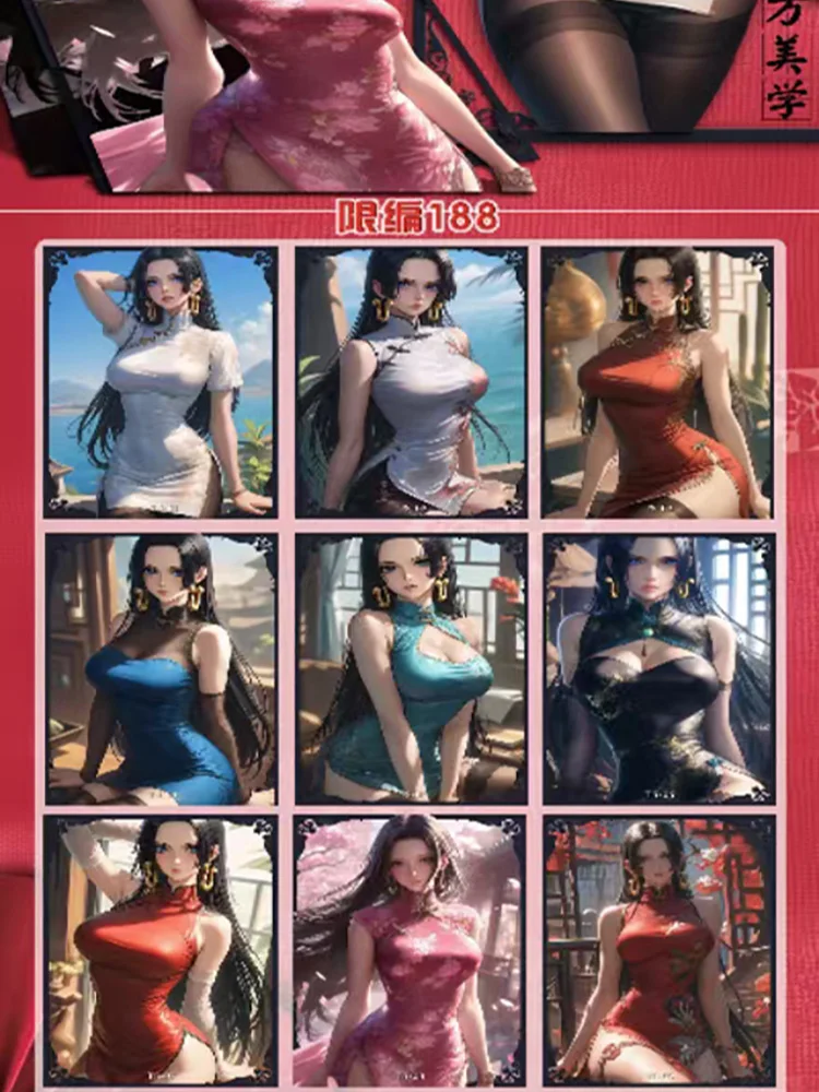 2024 Newest One Piece Sexy Goddess Waifu Acrylic Collection Card Yamato Boa Robin Bikini Booster Box CCG ACG TCG Hobby Gift